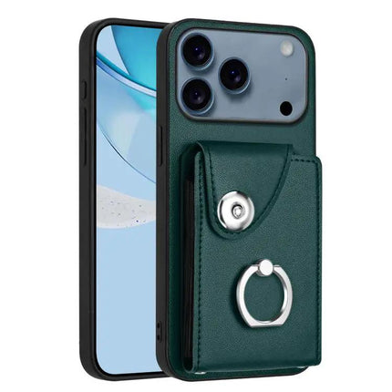 Card Holder Ring Phone Case For iPhone 17 Pro Max, 17 Pro, 17, Air