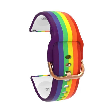 Universal Rainbow Silicone Watch Strap Replacement 20mm 22mm