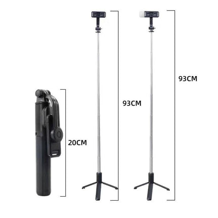 Selfie Stick for Capturing Daily Outings and Events with Bluetooth compact 20cm to 93cm tripod selfie pole with Bluetooth remote