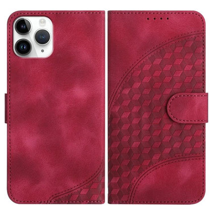 Elephant Head Embossed Case With Lanyard Wallet Stand For iPhone 11 Pro XS X XR slim red PU leather wallet case with embossed elephant head pattern and stand