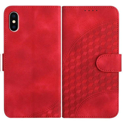 Elephant Head Embossed Case With Lanyard Wallet Stand For iPhone 11 Pro XS X XR slim red PU leather wallet case with embossed geometric elephant head pattern and stand