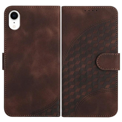 Elephant Head Embossed Case With Lanyard Wallet Stand For iPhone 11 Pro XS X XR brown PU leather wallet case with embossed elephant head pattern and stand