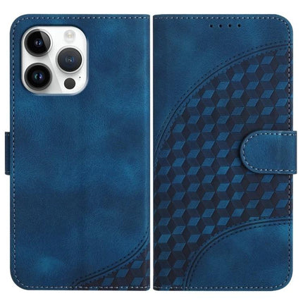 Elephant Head Embossed Wallet Case With Lanyard For iPhone 16 Pro Max 16e Air blue embossed PU leather wallet case with lanyard and camera cutout