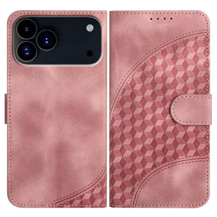 Elephant Head Embossed PU Leather Case With Lanyard For iPhone 17 Series Wallet