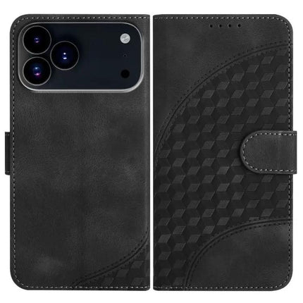 Elephant Head Embossed PU Leather Case With Lanyard For iPhone 17 Series Wallet