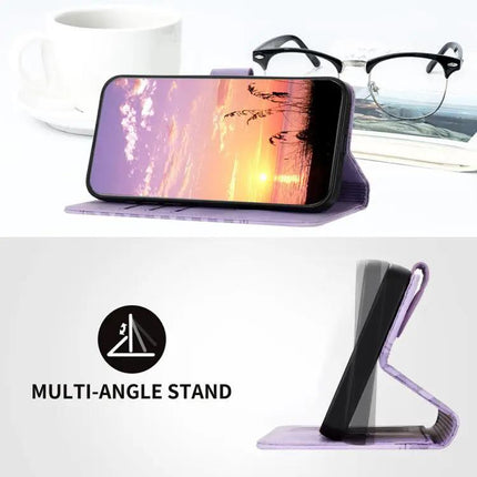 Elephant Head Embossed PU Leather Case With Lanyard For iPhone 17 Series Wallet