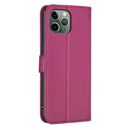 Leather Phone Case With Card Holder For Everyday Errands And Commutes Slim Design - magenta folio wallet case with kickstand and card slot