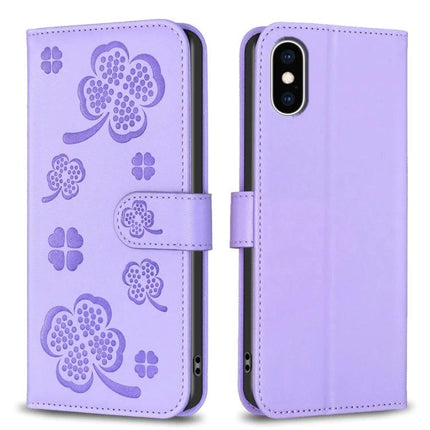 Leather Phone Case With Card Holder For Everyday Errands And Commutes Slim Design purple floral wallet wallet-style TPU case with kickstand and card slots