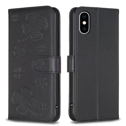 Leather Phone Case With Card Holder For Everyday Errands And Commutes Slim Design - black TPU folio with card slots, kickstand and magnetic clasp