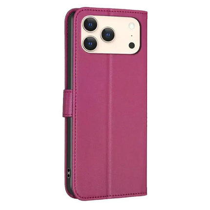 Four Leaf Embossed Leather Wallet Case For IPhone 17 Pro Max, Pro, 17, Air | Syndmart