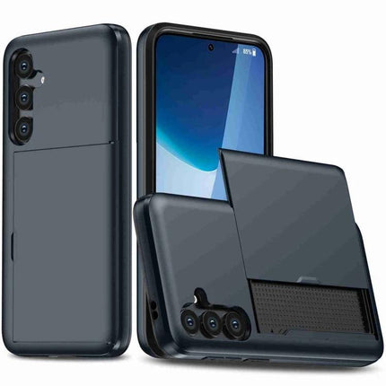 Samsung Phone Case For Daily Protection - durable slim PC case with raised edges, card slot and camera protection for everyday use