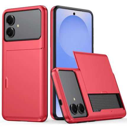 Phone Case With Card Holder For Everyday Errands On The Go Simple Practical Accessory - red slim protective phone case with integrated card slot