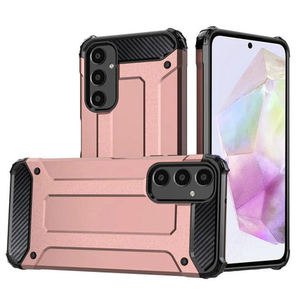 Magic Armor Case for Samsung Galaxy S24 in rose gold rugged low-profile protective design with precise camera and port access