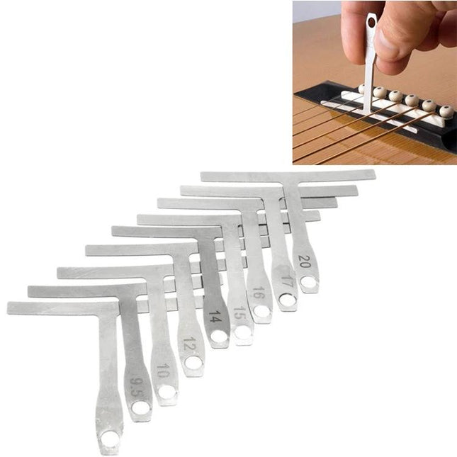 Multi-Function Ruler for Guitar Enthusiasts' Daily Maintenance - stainless feeler gauge set for string height and fret adjustment