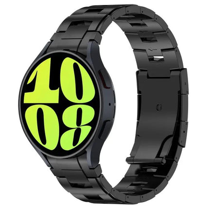 Pure Titanium Button Metal Watch Band For Galaxy Watch6
