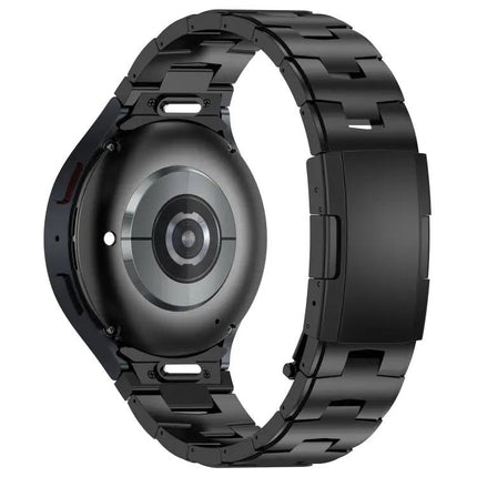 Pure Titanium Button Metal Watch Band For Galaxy Watch6