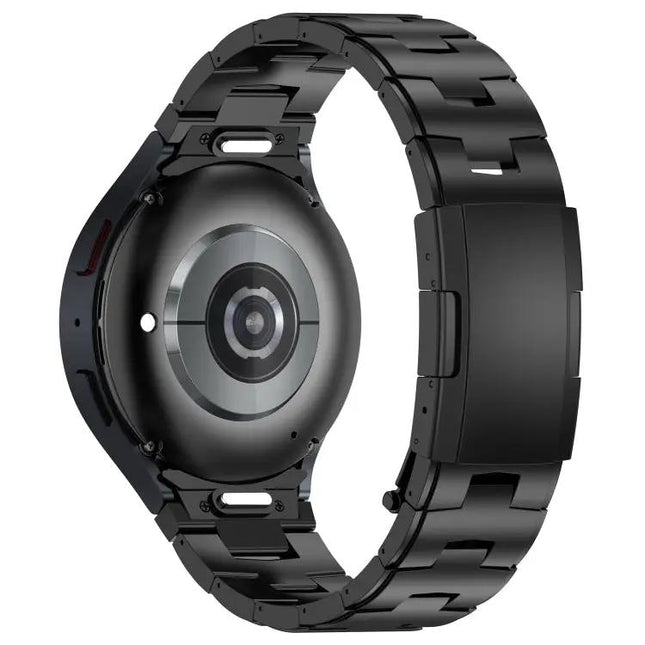 Pure Titanium Button Metal Watch Band For Galaxy Watch6 | Syndmart