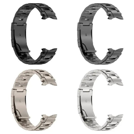 Pure Titanium Button Metal Watch Band For Galaxy Watch6