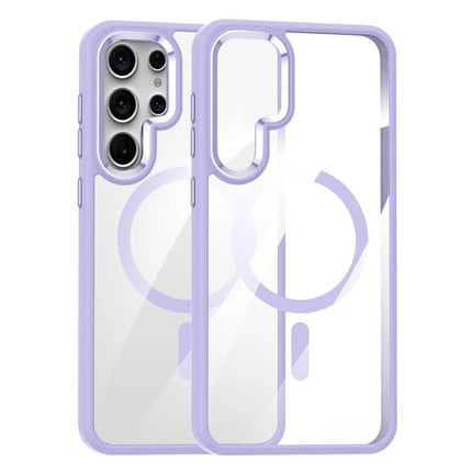 Samsung Galaxy Clear Case For Everyday Protection Against Scratches And Dirt, Keeps Original Look - transparent purple bumper, slim protective phone case