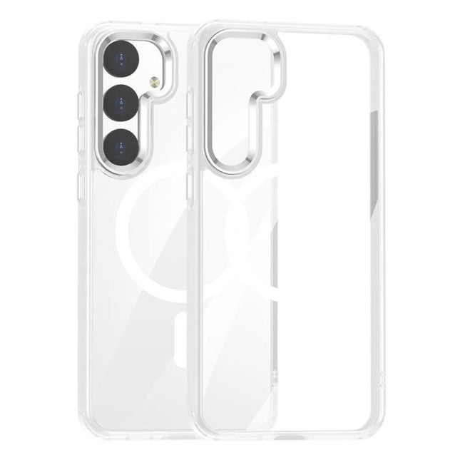 Essential Case for Samsung Galaxy Everyday Protection - clear slim transparent protective phone case showing camera cutouts and button access