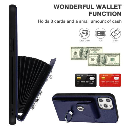 Phone Case With Card Holder For Daily Outings - durable PU wallet case holds cards, cash, camera access unobstructed