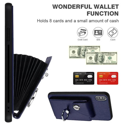 Phone Case With Card Pocket for Everyday Carry showing wallet-style card slots, ID, cash storage and built-in ring stand