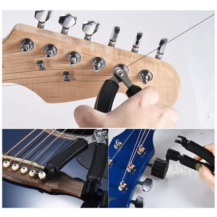 Guitar Care Tools for Daily Maintenance and Home Use - compact string cutter and tuner maintenance kit for guitars