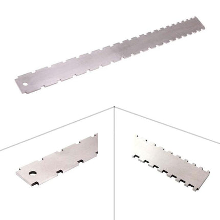 Handy Tool for Guitar Maintenance and Everyday Adjustments stainless steel multi-slot ruler for nut and string spacing adjustments