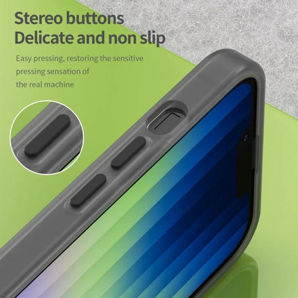 iPhone Case for Everyday Protection and Style showcasing precise cutouts, MagSafe ring, responsive stereo buttons and non-slip minimalist design