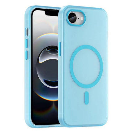 iPhone Case for Everyday Protection and Style — light blue MagSafe-compatible minimalist protective case with precise cutouts