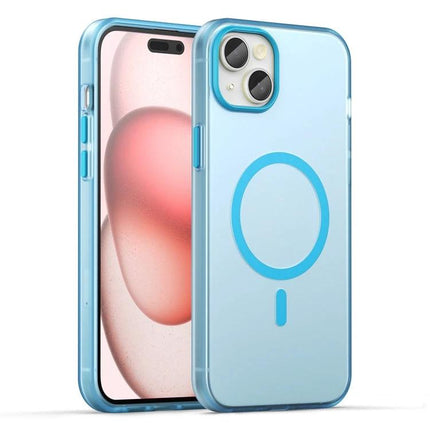 IPhone Case For Everyday Protection In Daily Life With Simple Practical Design For Everyday Use - slim blue MagSafe-compatible protective phone case
