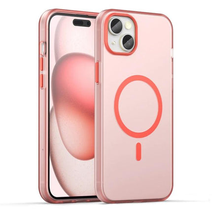 IPhone Case For Everyday Protection In Daily Life With Simple Practical Design For Everyday Use - rose pink MagSafe compatible slim protective case