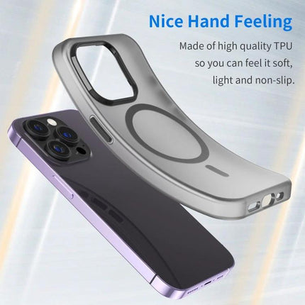 iPhone Case for Everyday Protection - matte translucent TPU case with MagSafe ring, low-profile shock and scratch resistance, full button and port access