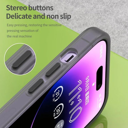 iPhone Case for Everyday Protection with matte translucent back, non-slip stereo buttons, full port access and drop protection