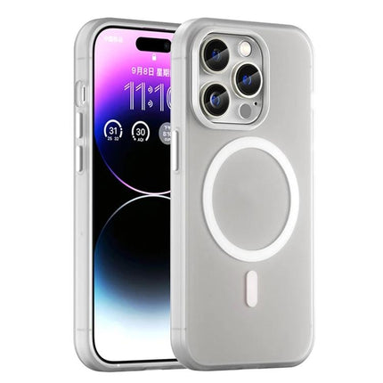 iPhone Case for Everyday Protection – matte translucent slim case with MagSafe circle, camera cutout, button access and wireless charging compatible