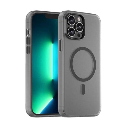 Protective Phone Case for Everyday Use — slim gray case with 360-degree corner protection, scratch-resistant, comfortable grip, pocket-friendly