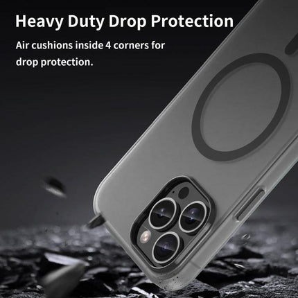 Protective Phone Case for Everyday Use showcasing heavy duty drop protection, air-cushioned corners and slim, pocketable design