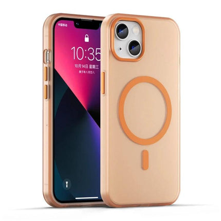 iPhone Case for Everyday Protection — slim matte translucent TPU case with 360-degree buffered corners, MagSafe ring, raised camera lip