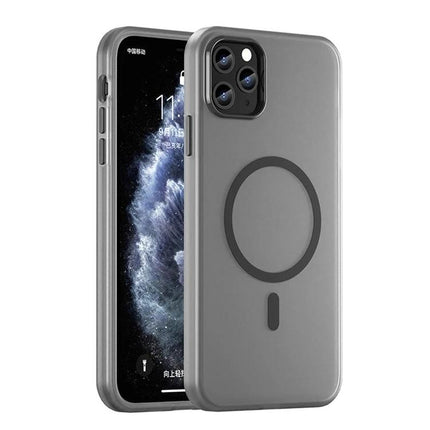 iPhone Case For Everyday Use matte translucent TPU back with PC lens frame, grip, MagSafe-style circle, slim protective everyday shell