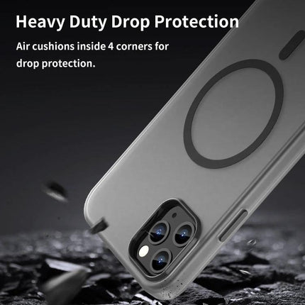 iPhone Case For Everyday Use with matte translucent TPU back, PC lens frame and heavy duty drop protection, grippy ring for daily commuting and pocket use