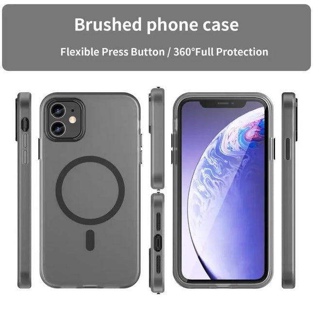 MagSafe Frosted Translucent Phone Case For iPhone 11 Pro Max | Syndmart