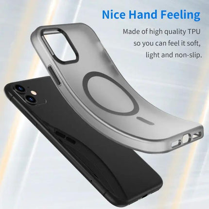MagSafe Frosted Translucent Phone Case For iPhone 11 Pro Max