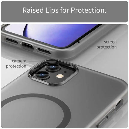 MagSafe Frosted Translucent Phone Case For iPhone 11 Pro Max