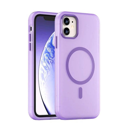 iPhone Case For Everyday Use - lavender matte translucent TPU case with PC lens frame and grippy finish