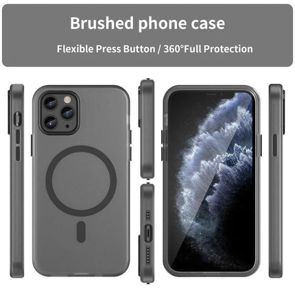 Frosted Translucent iPhone Case For Everyday Protection During Commutes And Daily Activities - frosted translucent MagSafe case with matte back, camera cutout, wireless charging ready