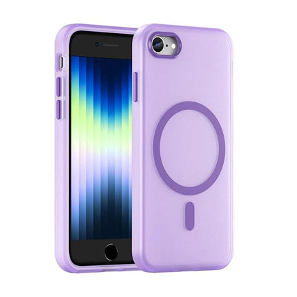 iPhone Case for Everyday Protection - lavender matte translucent slim case with MagSafe circle, full access to buttons and ports