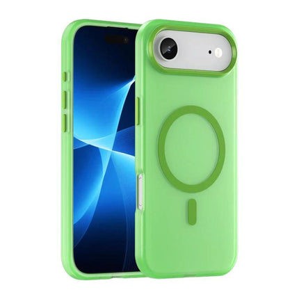iPhone Case for Everyday Protection – slim matte translucent green case with MagSafe ring, drop and scratch resistant