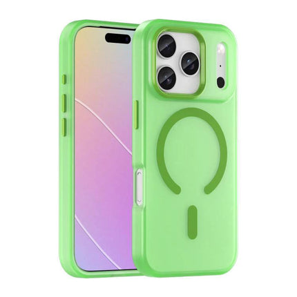 iPhone Case for Everyday Protection and Style - neon green MagSafe-compatible slim protective case with precise cutouts and responsive buttons