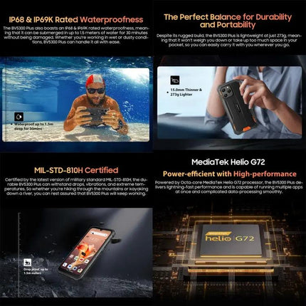 Blackview BV5300 Plus Rugged 6.1 Inch Outdoor Android Phone