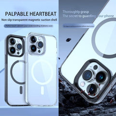 MagSafe Compatible 2.5mm Clear Acrylic and TPU Phone Case for iPhone 15 Pro